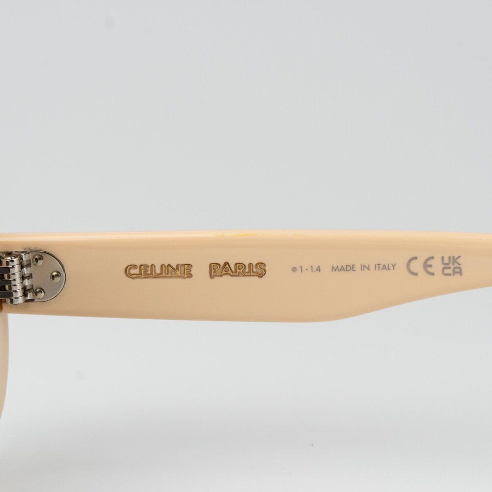 Celine 3 DOTS Women Sunglasses Ivory Grey Geometric CL40276U 25A BRAND NEW - Picture 9 of 10